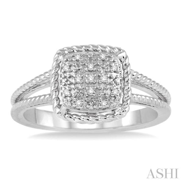 Silver Diamond Ring - 86429RIADSSSLRG – Rocky Point Jewelers