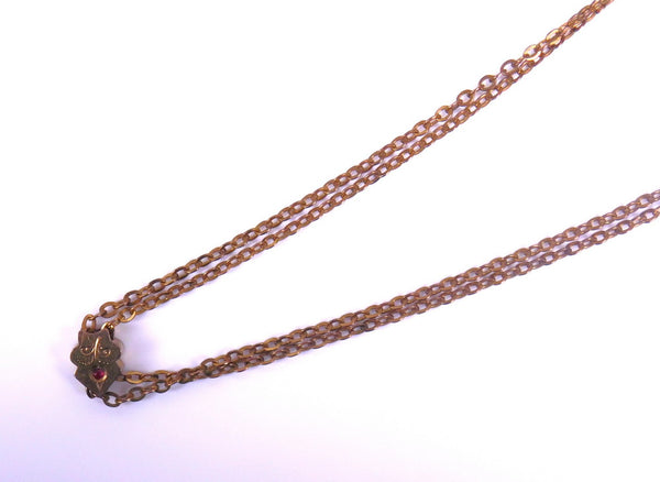 Bugle Chain Necklace, Yellow / 18