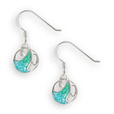 green-art-nouveau-wave-wire-earrings-sterling-silver-sw0497e