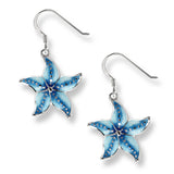 blue-sea-star-wire-earrings-sterling-silver-sw0524b