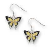 yellow-butterfly-wire-earrings-sterling-silver-sw0527a