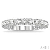 1 Ctw Round Cut Diamond Wedding Band in Platinum