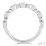 3/4 Ctw Round Cut Diamond Stack Band in 14K White Gold