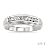 1/6 Ctw Round Diamond Men's Ring in 10K White Gold