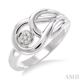 1/50 Ctw Round Cut Diamond Fashion Ring in Sterling Silver