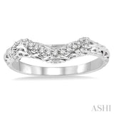 1/6 Ctw Round Cut Diamond Wedding Band in 14K White Gold