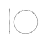14K White Gold 1.2x30mm Endless Hoop Earring