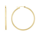 14K Yellow Gold 2x40mm Hoop EarringView related hoops in this series here.