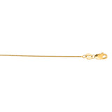 14K Yellow Gold .45mm Classic Box 18 Chain with Lobster Lock