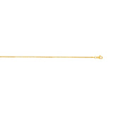 14K Yellow Gold 1.8mm Semi-Solid Box 24 Chain with Lobster Lock