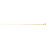 14K Yellow Gold 2.1mm Semi-Solid Box 22 Chain with Lobster Lock