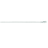 14K White Gold 0.85mm Classic Box 16 Chain with Lobster Lock