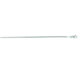 14K White Gold 1.4mm Classic Box 24 Chain with Lobster Lock
