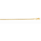 14K Yellow Gold 1.3mm Lite Round Box 20 Chain with Lobster Lock