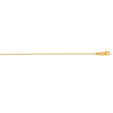 14K Yellow Gold 0.85mm Oval Cable 18 Chain with Lobster Lock