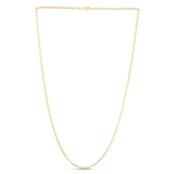 14K Yellow Gold 2.5mm Lite Rolo 7 Chain Bracelet with Lobster Lock