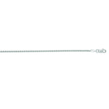 14K White Gold 1.5mm Round Wheat 20 Chain with Lobster Lock