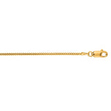 14K Yellow Gold 1.6mm Franco 24 Chain with Lobster Lock