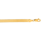 14K Yellow Gold 20 5mm Imperial Herringbone Chain with Lobster Lock
