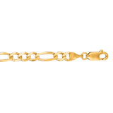 14K Yellow Gold 4.5mm Figaro 22 Chain with Lobster Lock