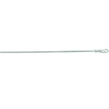 14K White Gold 1.4mm Gourmette 16 Chain with Lobster Lock