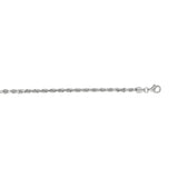 14K White Gold 3mm Diamond Cut Royal Rope 8 Chain Bracelet with Lobster Lock