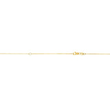 14K Yellow Gold 0.7mm Extendable Box 18 Chain (Jump Ring at 16 inch) with Spring Ring