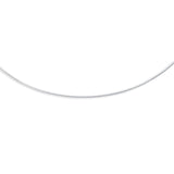 14K White Gold 1.5mm Round 20 Omega with Screw Back Lock