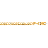 14K Yellow Gold 20 2.6mm Comfort Curb Chain