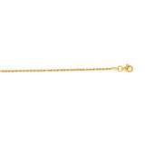 14K Yellow Gold 24 1.6mm Royal Rope Chain with Lobster Lock