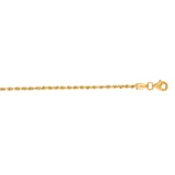 14K Yellow Gold 16 1.8mm Royal Rope Chain with Lobster Lock