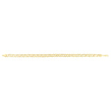 14K Yellow Gold 8 Large Charm Bracelet