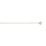 10K Rose Gold .45mm Classic Box 20 Chain with Spring Ring
