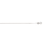 10K White Gold .6mm Classic Box 24 Chain with Spring Ring