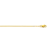 10K Yellow Gold 0.78mm Classic Box 18 Chain with Lobster Lock