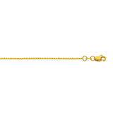 10K Yellow Gold 0.94mm Classic Box 30 Chain with Lobster Lock