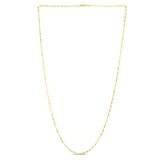 10K Yellow Gold 1.5mm Singapore 24 Chain with Lobster Lock