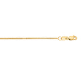 10K Yellow Gold 1mm Gourmette 18 Chain with Lobster Lock