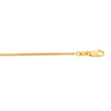 10K Yellow Gold 1.4mm Gourmette 22 Chain with Lobster Lock