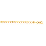 10K Yellow Gold 4.4mm Lite Comfort Curb 22 Chain with Lobster Lock