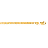 10K Yellow Gold 2.3mm Mariner 20 Chain with Lobster Lock