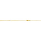 10K Yellow Gold 0.87mm Extendable Diamond Cut Cable 18 Chain with Lobster Lock. Jump ring at 16 inches.