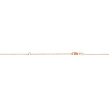 10K Rose Gold 0.87mm Extendable Diamond Cut Cable 18 Chain with Lobster Lock. Jump ring at 16 inches.