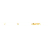 10K Yellow Gold .8mm Extendable Diamond Cut Cable 18 Chain (Jump Ring at 16 & 17 inch) with Lobster Lock
