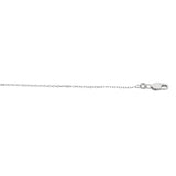 Sterling Silver 1.1mm Diamond Cut Cable 20 Chain with Lobster Clasp