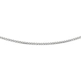 Silver 3.2mm Semi-Solid Wheat 24 Chain with Lobster Lock