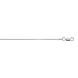 Sterling Silver 1.2mm Octogonal Snake 20 Chain with Lobster Clasp