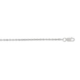 Sterling Silver 1.8mm Rope 20 Chain with Lobster Clasp