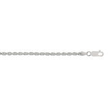 Sterling Silver 2.9mm Rope 22 Chain with Lobster Clasp