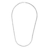 Sterling Silver 5mm Rope 8.5 Chain Bracelet with Lobster Clasp
